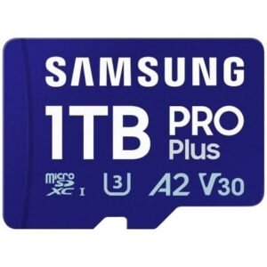Placa de Memória Samsung PRO Plus 2024 1TB microSD XC/ Clase 10/ 180MBs