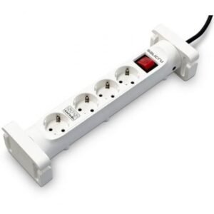 Regleta con interruptor Salicru SAFE 4S/ 4 Tomas de corriente/ Cabo 1.4m/ Branca