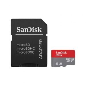 Placa de Memória SanDisk Ultra 64GB microSD XC con Adaptador/ Clase 10/ 140MBs