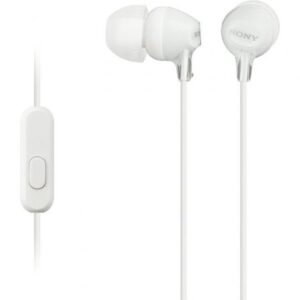 Auscultadores Intrauditivos Sony MDR-EX15AP/ con Microfone/ Jack 3.5/ Brancos