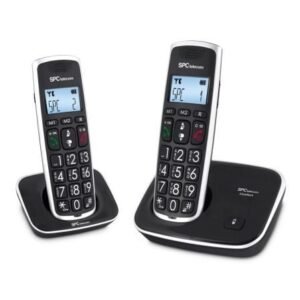 Telemóvel Sem fios SPC Comfort Kaiser 7609N/ Pack DUO/ Preto