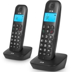 Telemóvel Sem fios SPC Air Pro Duo 7302N/ Pack DUO/ Preto