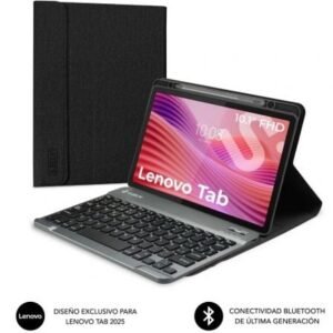 Capa con Teclado Subblim Shock Case Lenovo Tab 10.1" 2025/ Preta