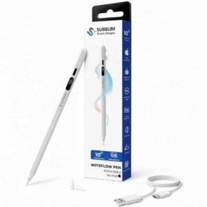 Lápiz Electrónico Subblim NoteFlow Pen para iPad/ Branco