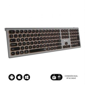 Teclado Sem fios Subblim Master/ Cinzento y Preto