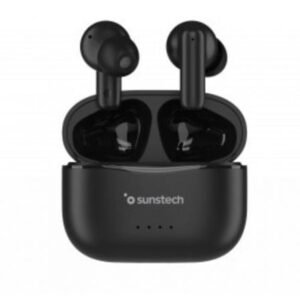 Auscultadores Bluetooth Sunstech WAVEPODSBK con estuche de carga/ Autonomía 4.5h/ Pretos