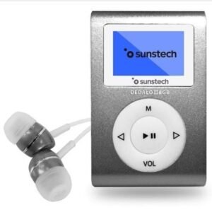 Reproductor MP3 Sunstech Dedalo III/ 8GB/ Radio FM/ Cinzento