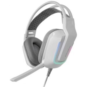 Auscultadores Gaming con Microfone Mars Gaming MH-Strike/ Jack 3.5/ USB/ Brancos
