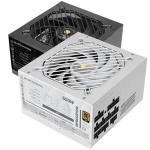 Fuente de Alimentación Mars Gaming MPB650PSIM/ 650W/ Ventoinha 12cm/ 80 Plus Gold/ Branca