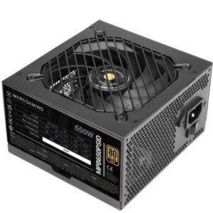 Fuente de Alimentación Mars Gaming MPB650PSIMD/ 650W/ Ventoinha 12cm/ 80 Plus Gold