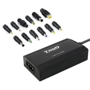 Carregador de Portátil TooQ TQLC-100BS01M/ 1xUSB/ 100W/ Manual/ 12 Conectores/ Voltaje 12-24V