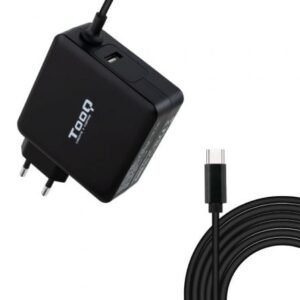 Carregador de Portátil TooQ TQLC-USBC65PD USB Tipo-C/ 1xUSB/ 65W/ Automático/ Voltaje 5-20V