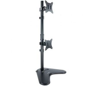 Soporte de Desktop para 2 Monitores TooQ DB1703TNV-B/ Giratorio/ Inclinable/ hasta 9kg