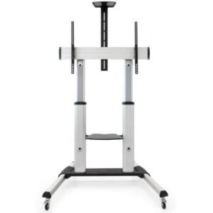 Soporte de Suelo Inclinable/ Ajustable con Ruedas TooQ FS20300M-B para TV de 60-100"/ hasta 100kg