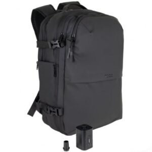 Mochila TooQ TQBP-V101-BK/ Capacidade 30-55L/ Preta/ Incluye Bomba de Aire