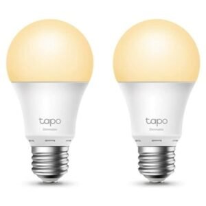 Bombilla Inteligente TP-Link Tapo L510E/ Casquillo E27/ 8.7W/ 806 Lúmenes/ 2700K/ Pack 2