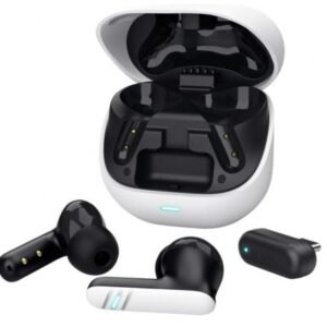 Auscultadores Bluetooth Trust GXT 409 Oxxie 25478 con estuche de carga/ Autonomía 7h/ Branco y Preto