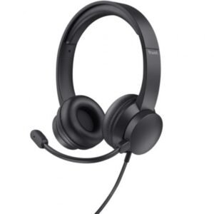 Auscultadores Trust HS-201 USB/ con Microfone/ USB/ Pretos