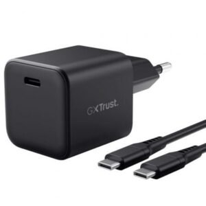 Carregador de Pared GaN Trust Gaming GXT 1258 Switch 2/ 1xUSB Tipo-C/ Incluye Cabo USB Tipo-C/ 65W