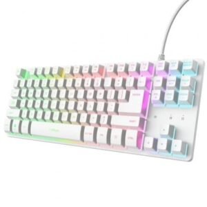 Teclado Gaming Trust Gaming GXT 833 Thado TKL 25896/ Branco