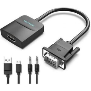 Cabo Conversor Vention ACNBF/ VGA Macho - HDMI Hembra/ 1m/ Preto