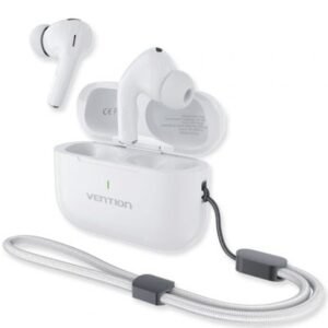 Auscultadores Bluetooth Vention Echo Lite E11 Plus con estuche de carga/ Autonomía 6h/ Brancos