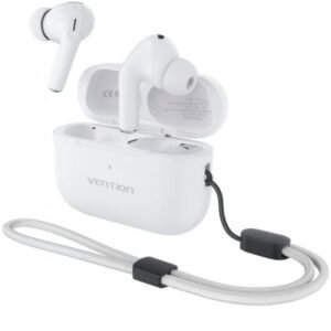 Auscultadores Bluetooth Vention Echo Lite E11 Pro con estuche de carga/ Brancos