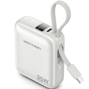 Powerbank 10000mAh Vention FHEN0/ 35W/ Beige/ Incluye Cabo USB Tipo-C