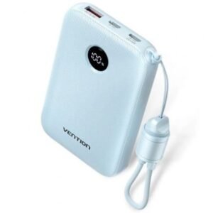 Powerbank 10000mAh Vention FKAL0-C/ 22.5W/ Azul/ Incluye Cabo USB Tipo-C