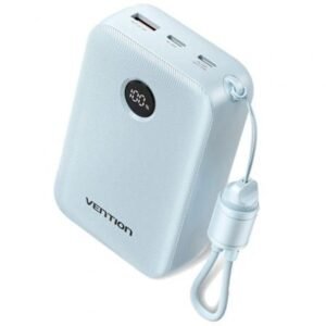 Powerbank 20000mAh Vention FKBL0-C/ 22.5W/ Azul/ Incluye Cabo USB Tipo-C