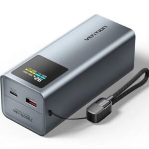 Powerbank 20000mAh Vention FKCH0/ 100W/ Cinzento/ Incluye Cabo USB Tipo-C