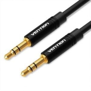 Cabo Estéreo Vention BAKBF/ Jack 3.5 Macho - Jack 3.5 Macho/ 1m/ Preto