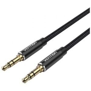 Cabo Estéreo Vention BAWBG/ Jack 3.5 Macho - Jack 3.5 Macho/ 1.5m/ Preto