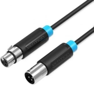 Cabo Estéreo Vention BBFBL/ XLR Macho - XLR Hembra/ 10m/ Preto