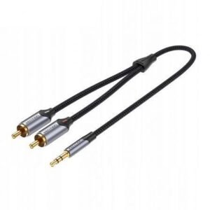 Cabo Estéreo Vention BCNBI/ Jack 3.5 Macho - 2x RCA Macho/ 3m/ Cinzento