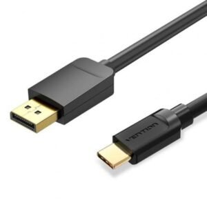 Cabo Conversor Vention CGYBH/ USB Tipo-C Macho - DisplayPort Macho/ 2m/ Preto