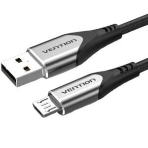 Cabo USB 2.0 Vention COAHG/ USB Macho - MicroUSB Macho/ 480Mbps/ 1.5m/ Cinzento