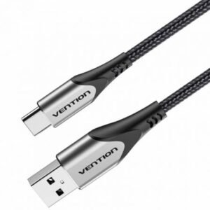 Cabo USB 2.0 Tipo-C Vention CODHH/ USB Macho - USB Tipo-C Macho/ 480Mbps/ 2m/ Cinzento