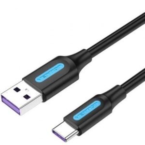 Cabo USB 2.0 Tipo-C Vention CORBG/ USB Macho - USB Tipo-C Macho/ 480Mbps/ 1.5m/ Preto