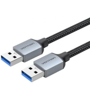 Cabo USB 3.0 Vention CTSHF/ USB Macho - USB Macho/ 5Gbps/ 1m/ Preto