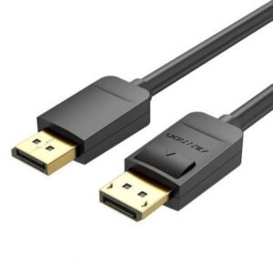 Cabo DisplayPort 1.2 4K Vention HACBG/ DisplayPort Macho - DisplayPort Macho/ 1.5m/ Preto