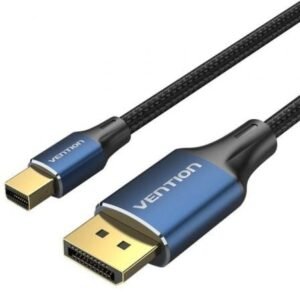 Cabo Mini DisplayPort 1.4 8K Vention HCFLG/ DisplayPort Macho - Mini DisplayPort Macho/ 1.5m/ Preto y Azul