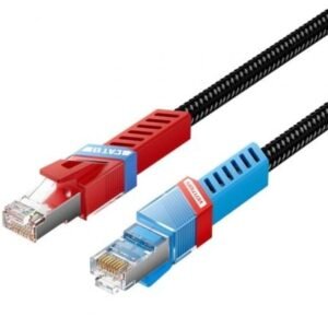 Cabo de Red RJ45 SFTP Vention IKJBF Cat.8/ Gaming/ 1m/ Preto