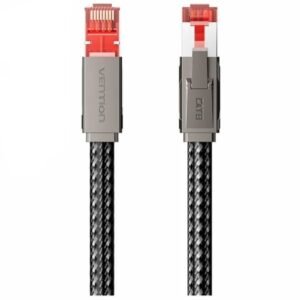 Cabo de Red RJ45 SFTP Vention IKMHF Cat.8/ Gaming/ 1m/ Cinzento