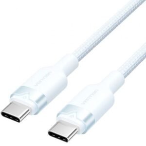 Cabo USB 2.0 Tipo-C 3A Vention TRDSF/ USB Tipo-C Macho - USB Tipo-C Macho/ Hasta 60W/ 480Mbps/ 1m/ Azul