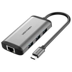 Docking USB Tipo-C Vention CNCHB/ 1xHDMI 4K/ 3xUSB/ 1xUSB Tipo-C PD/ 1xRJ45/ Cinzento