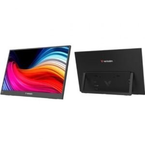 Monitor Portátil Verbatim Non-Touch Light 15.6"/ Full HD/ Multimedia/ Preto