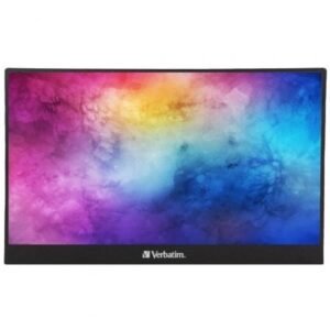 Monitor Portátil Táctil Verbatim PMT-15 15.6"/ Full HD/ Multimedia/ Preto