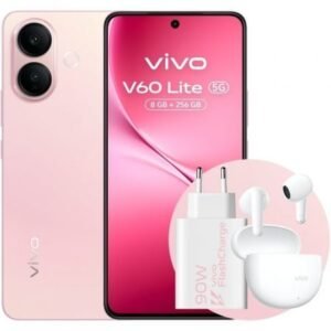 Smartphone Vivo V60 Lite 8GB/ 256GB/ 6.77"/ 5G/ Rosa/ Incluye Carregador 90W y Buds