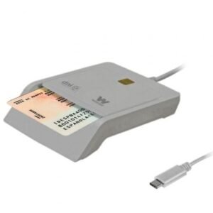 Lector de DNI y Placas Woxter PE26-198/ USB Tipo-C/ Branco